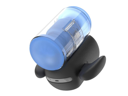 Black Knight Vibrating, Heating & Thrusting Amovibe - автоматический робот-мастурбатор 3в1